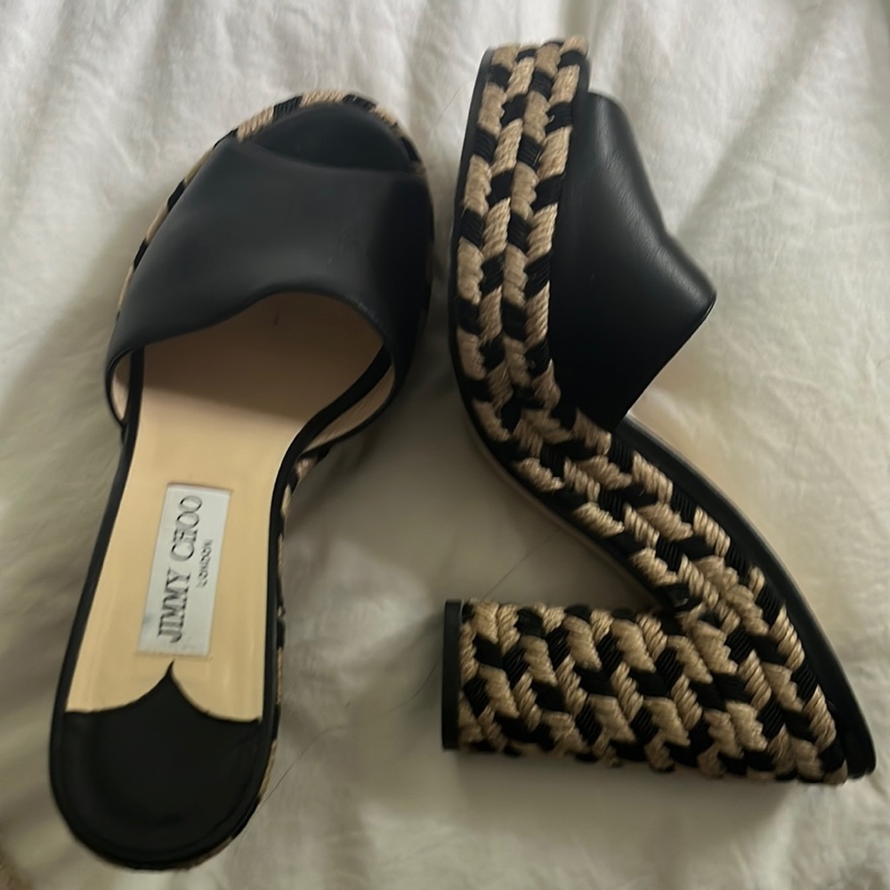 Espadrille heals Jimmy choo